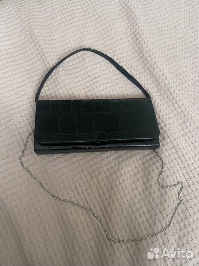 Клатч женский вечерний черный виниловый