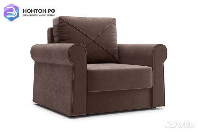 Кресло еврокнижка Лира коричневое