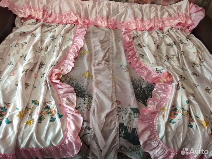 Штора+тюль+ламбрекен+держатель для штор