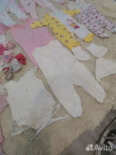 Вещи для девочки от 1 до 6 мес