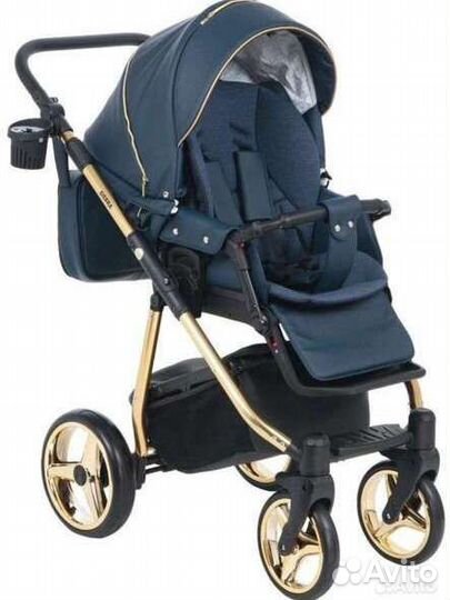 Коляска 2 в 1 adamex barcelona (экокожа)