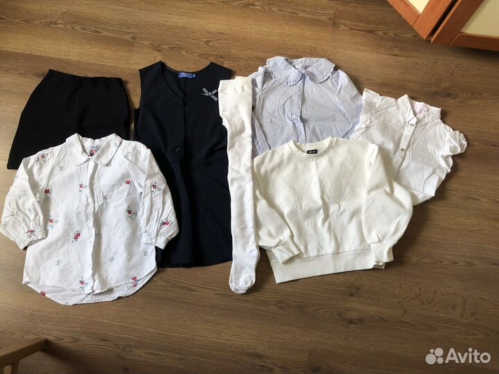 Вещи пакетом на девочку 128 школьные