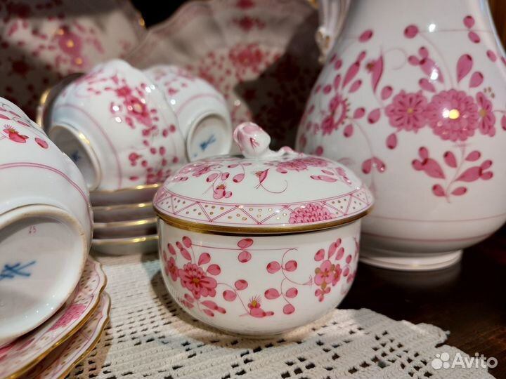 Сервиз Мейсен Meissen Индийский пурпур сер. 20 в