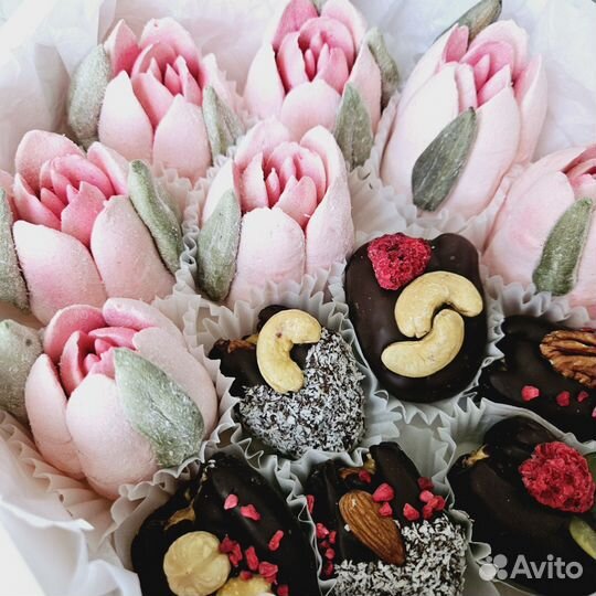 Домашний зефир+финики