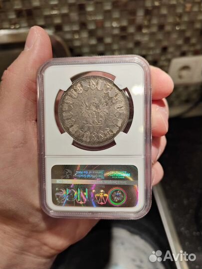 5 франков 1879 NGC MS61 Стрелковый фестиваль