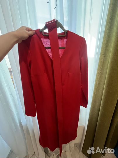 Платье красное повседневное