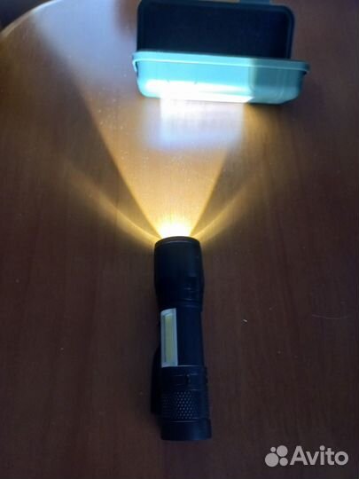 Фонарик светодиодный зарядка USB 3 режима
