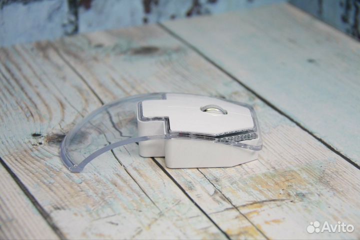Прозрачная беспроводная и бесшумная мышь (новая)
