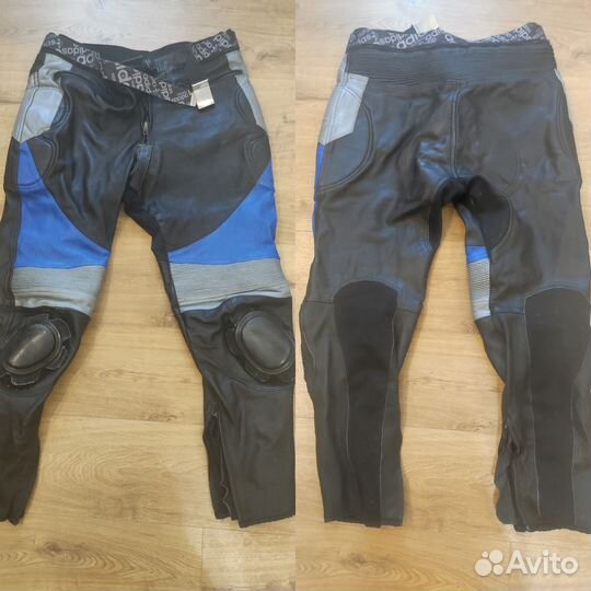 Мото штаны кожаные с защитой, куртка, боты