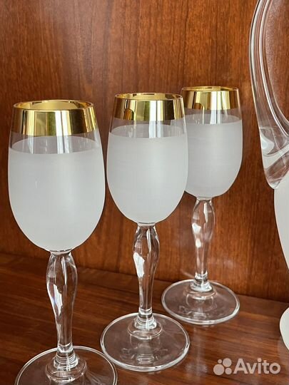 Набор рюмок с графином Богемия Чехия