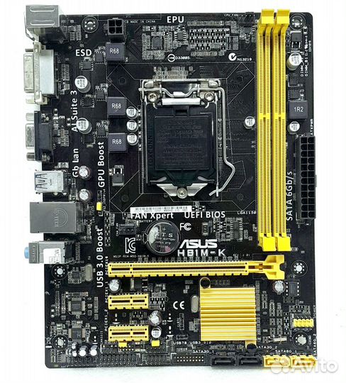 Материнская плата Asus H81M-K, socket 1150