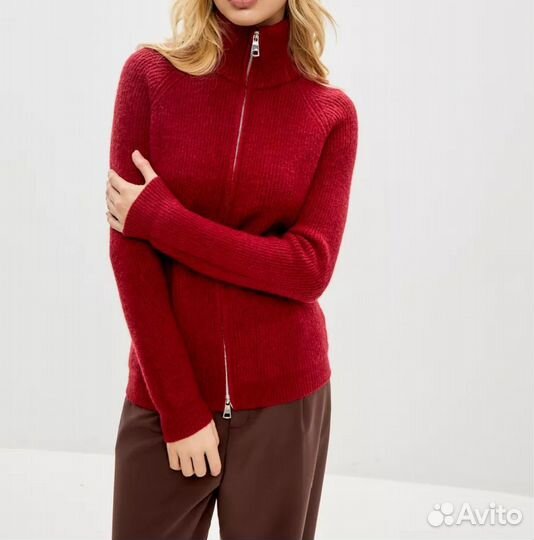 Кашемировые свитер на молнии женский