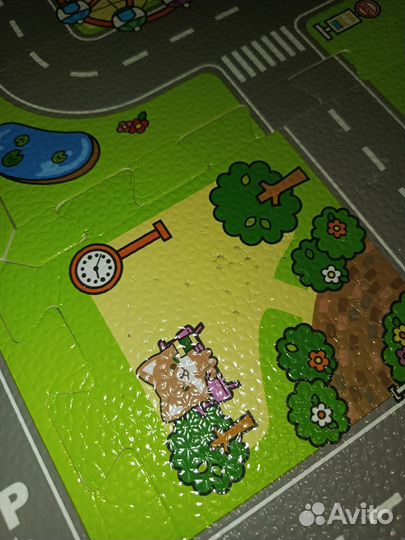 Коврик развивающий пазл 2,7*0,9м