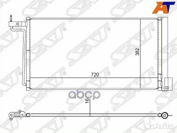 Радиатор кондиционера Ford Focus 10-19 / C-MAX