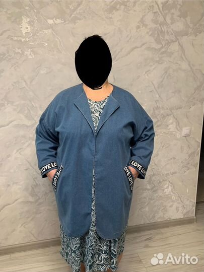 Женский пиджак большой размер