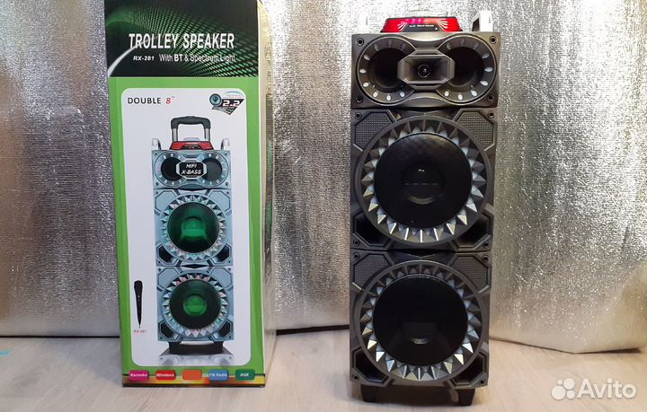 Колонка 90см Trolley Speaker 120вт Дискотечная