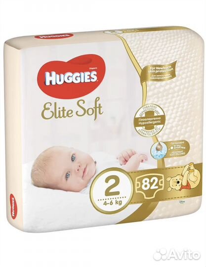 Подгузники Huggies elite soft 2