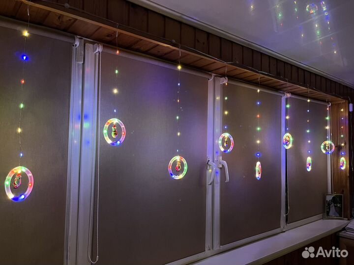 Гирлянда штора 