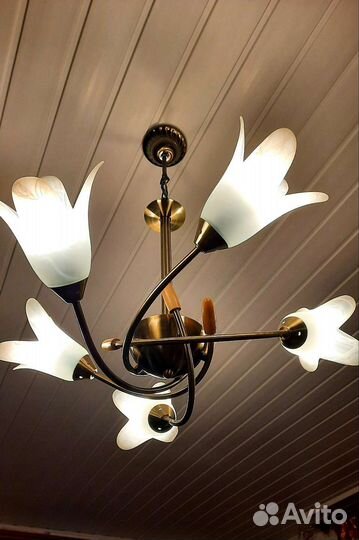 Люстра потолочная италия бу