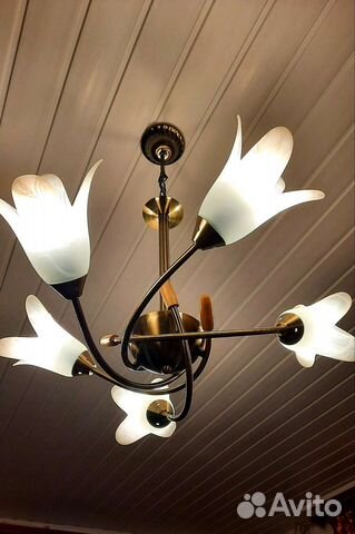 Люстра потолочная италия бу