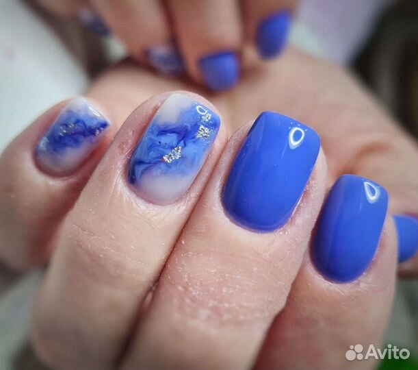 Комби маникюр, гель лак, экспресс педикюр