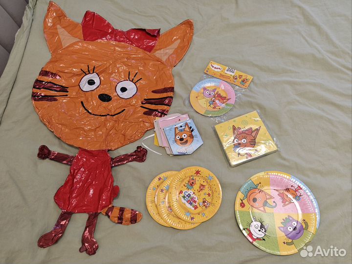 Украшения для дня рождения в стиле Три Кота