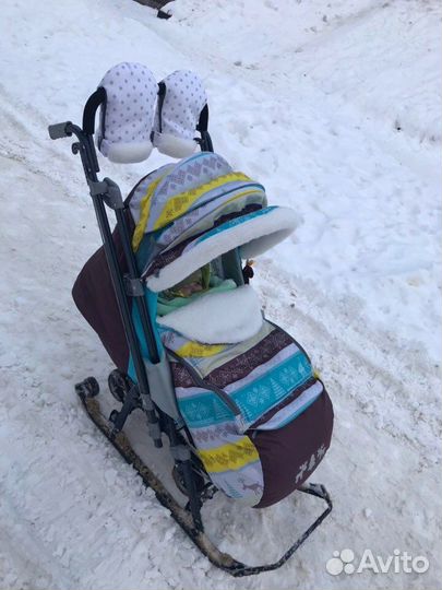 Санки коляска ника 7