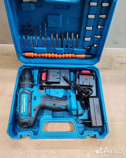 Шуруповерт makita 21v ударный с набором