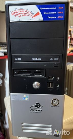 Системный блок c CPU Intel Core 2 6300 1.87 GHz