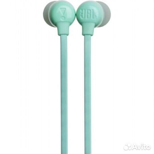 Беспроводные наушники jbl T110 вт,бирюзовый