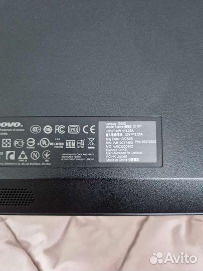 Ноутбук Lenovo G580 модель 20157, 15,6 дюймов