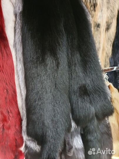 Шкурки песца черный