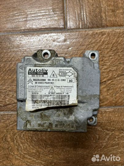 Блок управление подушек citroen c4