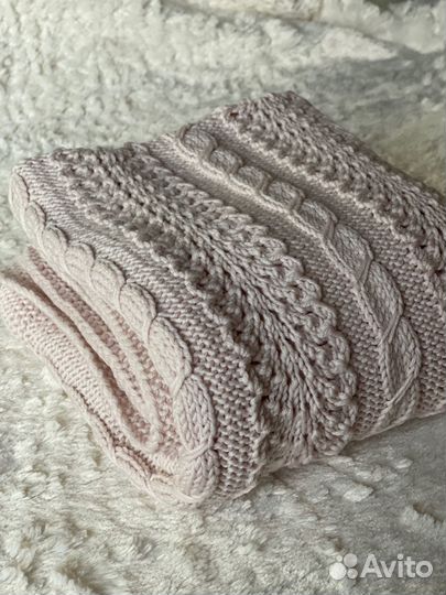 Вязанный плед детский ручной работы