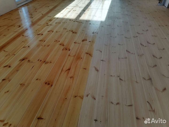 Циклевка паркета, дощатого пола, частный мастер