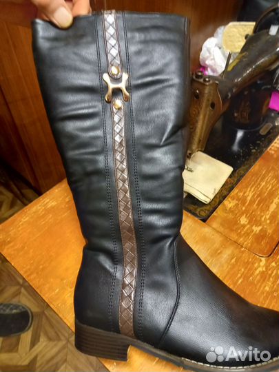 Зимние женские сапоги 38на уз