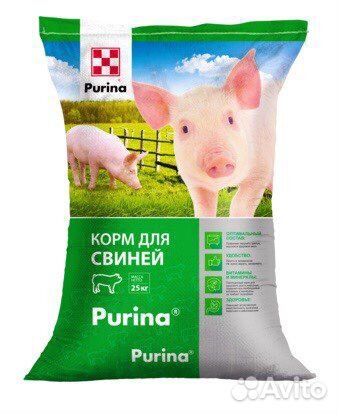 Комбикорм Purina для поросят, индеек, бройлеров