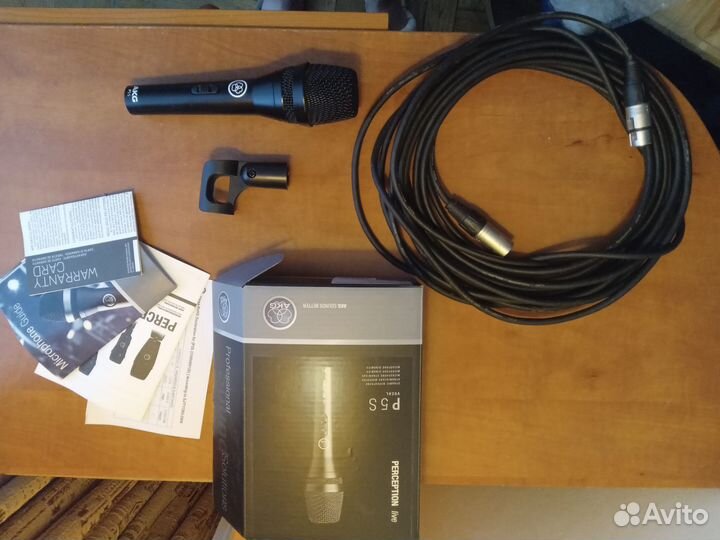 Микрофон AKG P5S + провод XLR 8m Inline U.S.A