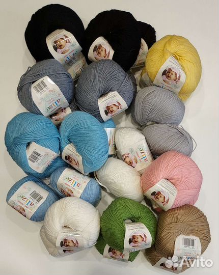 Детская пряжа Пехорка Ализе детский каприз bebi wo