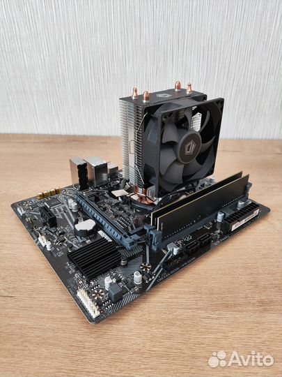 Комплект lga1200: i3 10100f + h470 + 16Gb + кулер