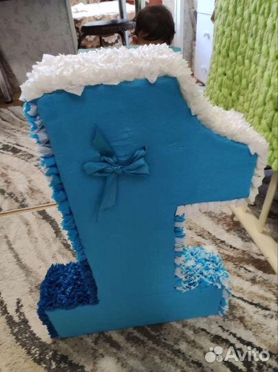 Цифра 1 на годик мальчику