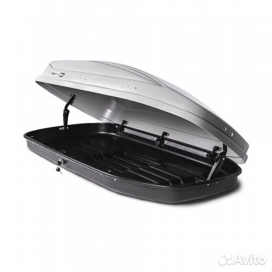 Автобокс на крышу MaxBox PRO 460 серый матовый