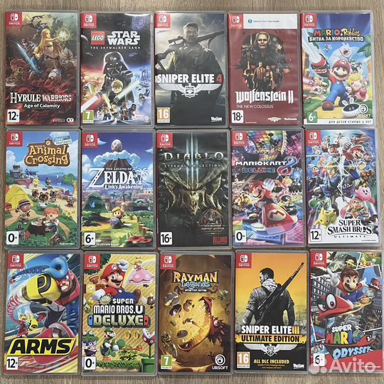 Продаю игры (картрижди ) nindendo switch