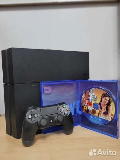 Sony PS4 Fat + GTA 5 + Гарантия