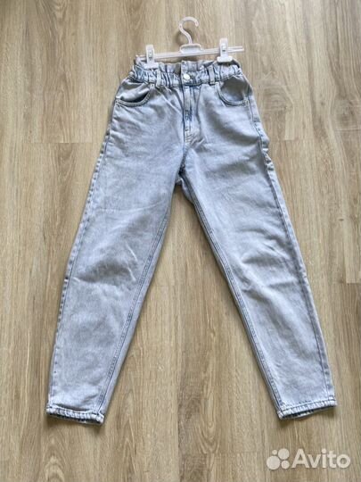 Голубые,подростковые джинсы