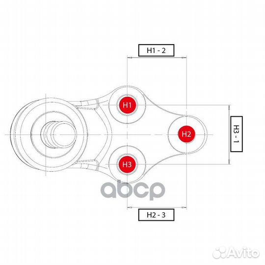 Опора шаровая Toyota Corolla (старый арт. CBT-3