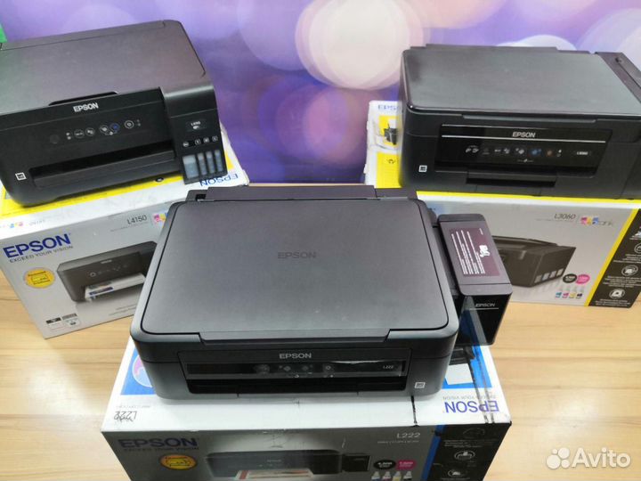 Струйный принтер мфу Epson снпч с wifi