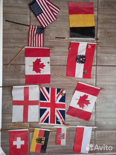 Флаги США, Англии, Канады и др