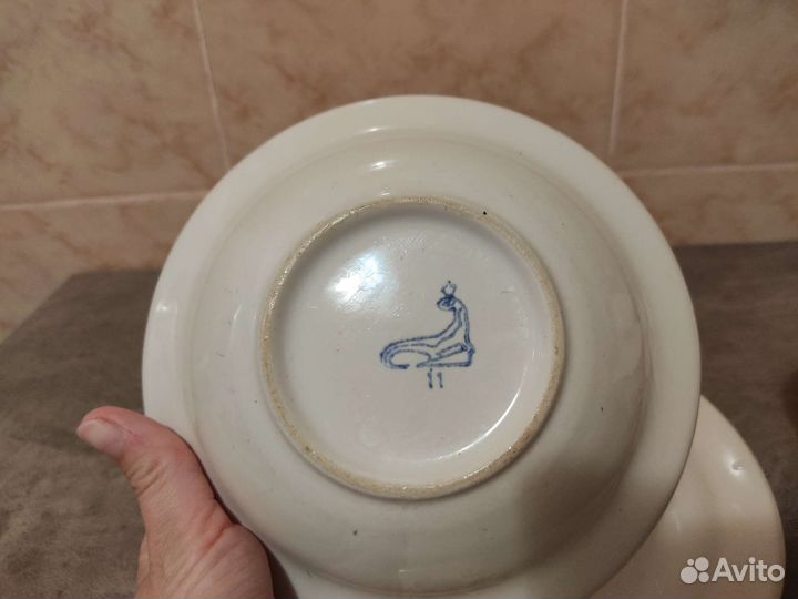 Столовый сервиз фарфор СССР клевер Богдановичи