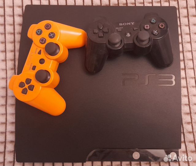 Sony PS3 PlayStation 3 Slim + 30Игр + 2Геймпада